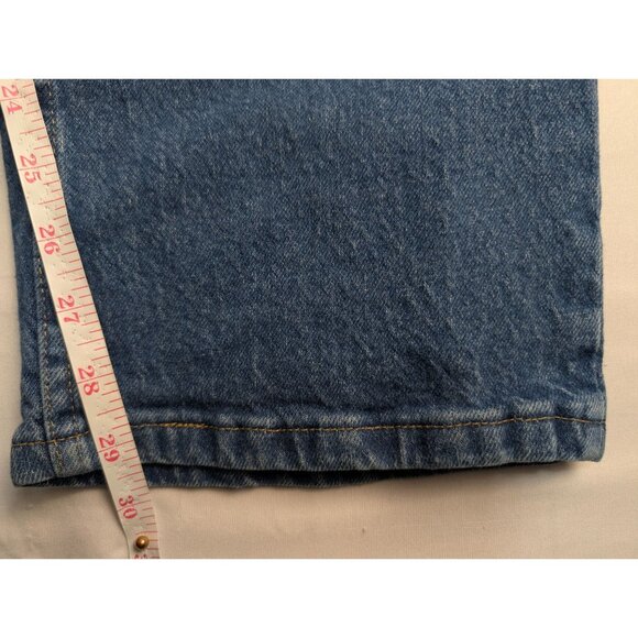 Wrangler Jeans Mens 34x30 Blue Straight Leg Denim - Picture 6 of 10